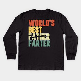 World's Best Father Farter Kids Long Sleeve T-Shirt